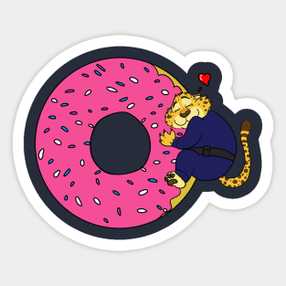 Clawhauser Love Doughnut Sticker